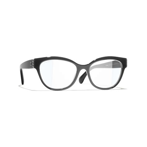 chanel glasses 71336|Butterfly Blue Light Glasses Acetate & Glass Pearls Dark Gray.